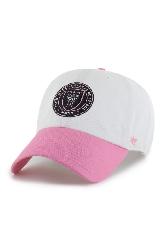 Men's '47 White Inter Miami CF Two-Tone Clean Up Adjustable Hat