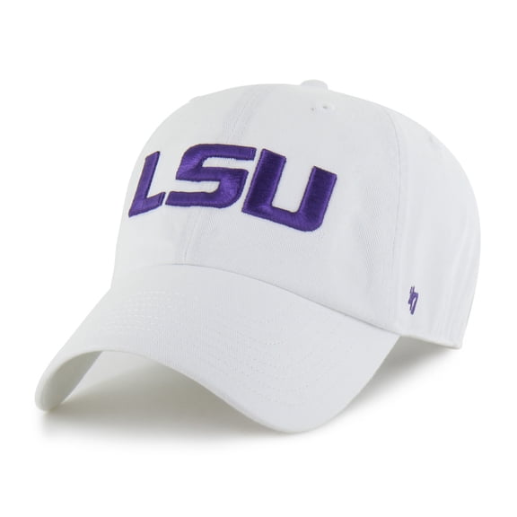 Men's '47  White LSU Tigers Clean Up Adjustable Hat