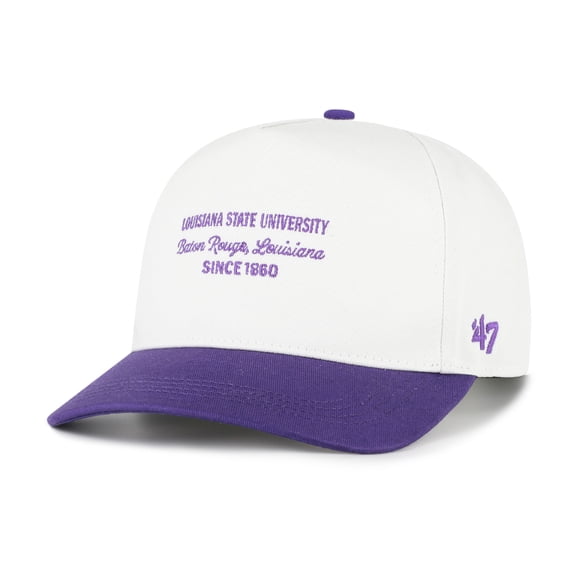 Men's '47 White LSU Tigers Contemporary Basics Two-Tone Hitch Adjustable Hat