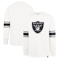 thumbnail image 1 of Men's '47 White Las Vegas Raiders Gridiron Premier Brex Long Sleeve T-Shirt, 1 of 3