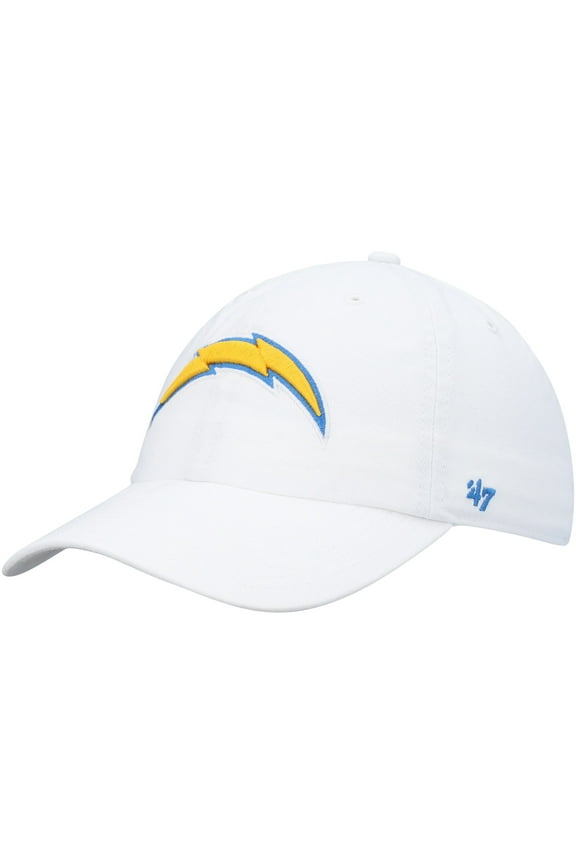 Men's '47 White Los Angeles Chargers Clean Up Adjustable Hat