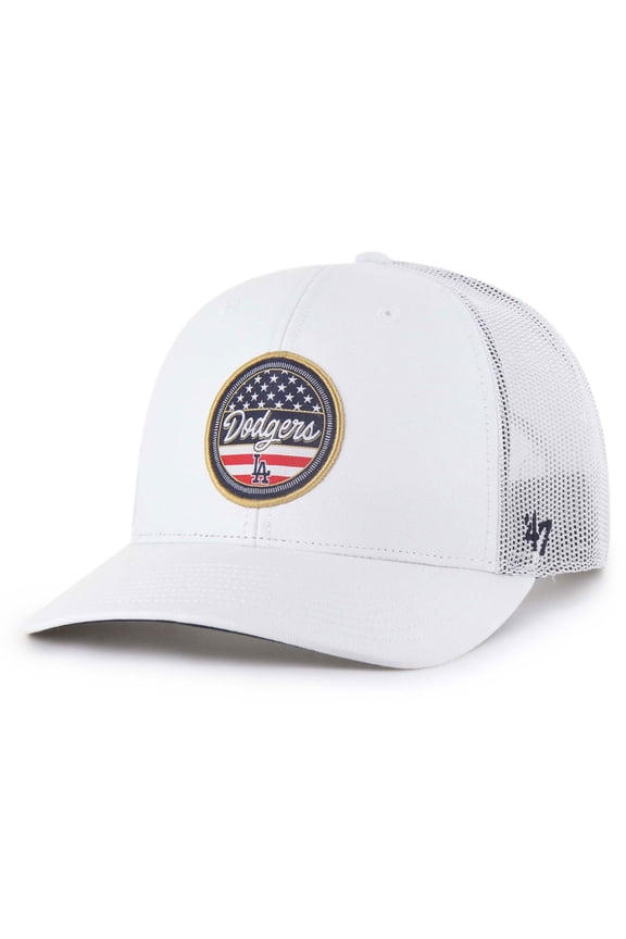 Men's '47 White Los Angeles Dodgers Homage Adjustable Trucker Hat