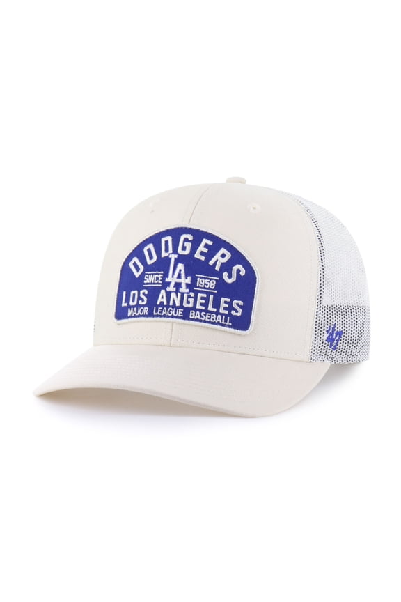 Men's '47  White Los Angeles Dodgers Leland Adjustable Trucker Hat