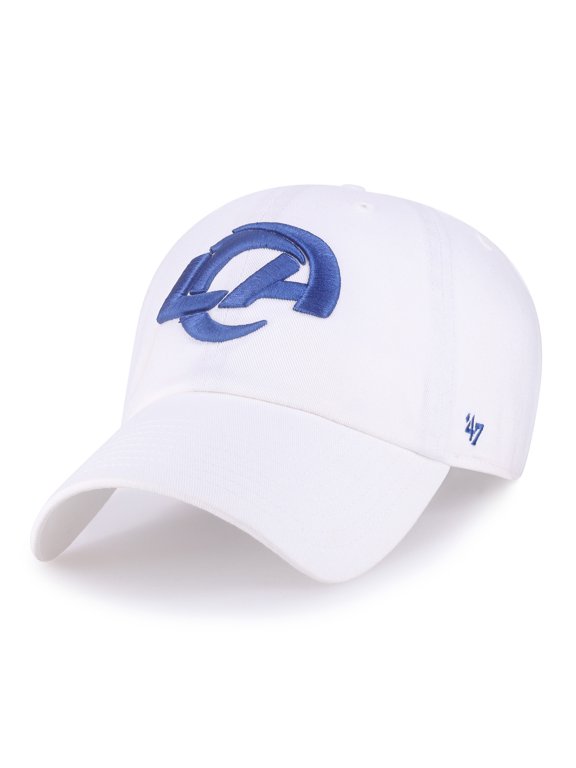 Men's '47 White Los Angeles Rams Clean Up Adjustable Hat