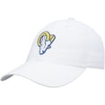thumbnail image 1 of Men's '47 White Los Angeles Rams Logo Clean Up Adjustable Hat, 1 of 4