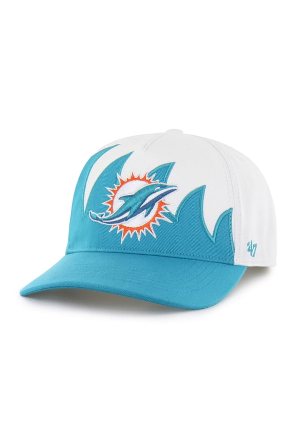 Men's '47 White Miami Dolphins Jagged Hitch Adjustable Hat