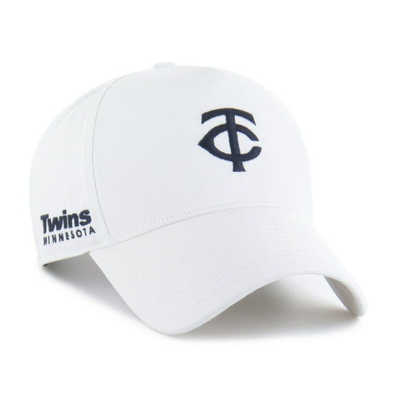 Men's '47 White Minnesota Twins Foundational Pinch Offside Adjustable Hat