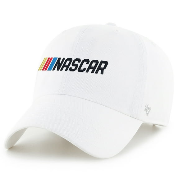 Men's '47 White NASCAR Clean Up Adjustable Hat