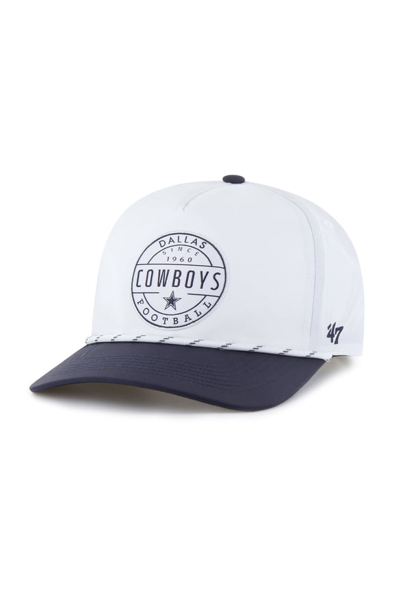 Men's '47 White/Navy Dallas Cowboys Suburbia Hitch Two-Tone Adjustable Hat