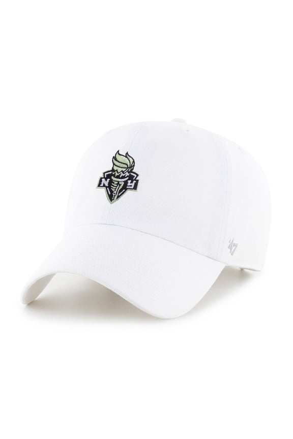 Men's '47 White New York Liberty Core Logo Clean Up Adjustable Hat