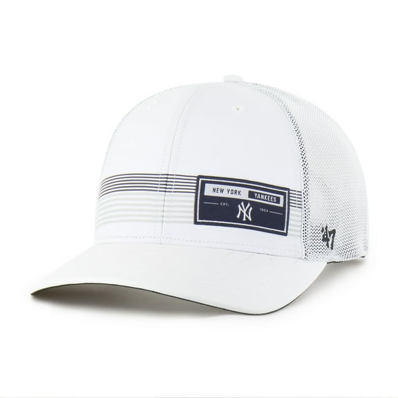Men's '47  White New York Yankees Rangefinder brrr Trucker Adjustable Hat