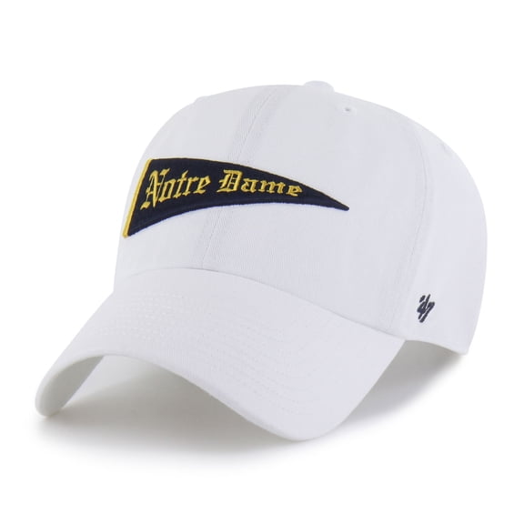 Men's '47 White Notre Dame Fighting Irish Vault Clean Up Adjustable Hat