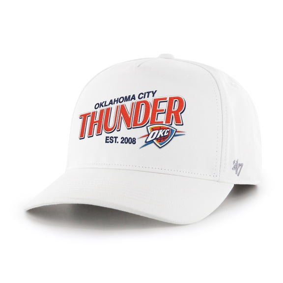 Men's '47  White Oklahoma City Thunder Fast Break Chase Hitch Adjustable Hat