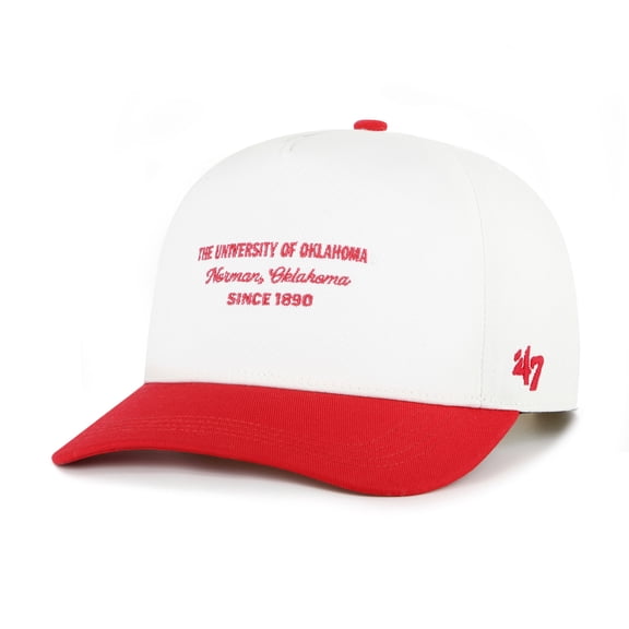 Men's '47 White Oklahoma Sooners Contemporary Basics Two-Tone Hitch Adjustable Hat