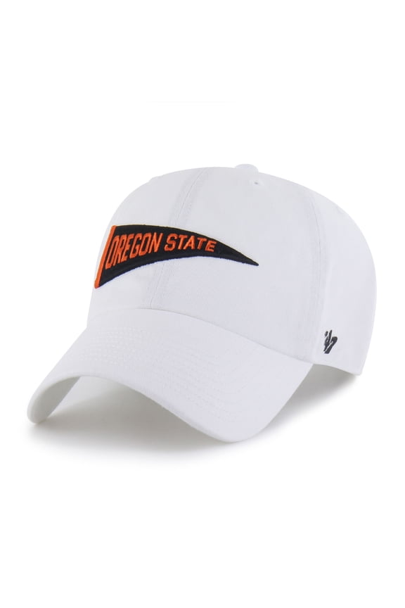 Men's '47 White Oregon State Beavers Vault Clean Up Adjustable Hat
