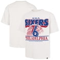 thumbnail image 1 of Men's-'47  White Philadelphia 76ers City Edition Shifty Foundation T-Shirt, 1 of 3
