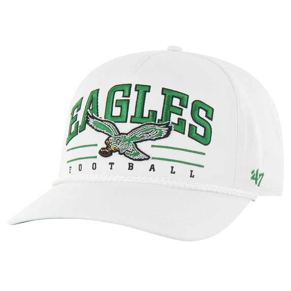 Men's '47 White Philadelphia Eagles Roscoe Hitch Rope Adjustable Hat