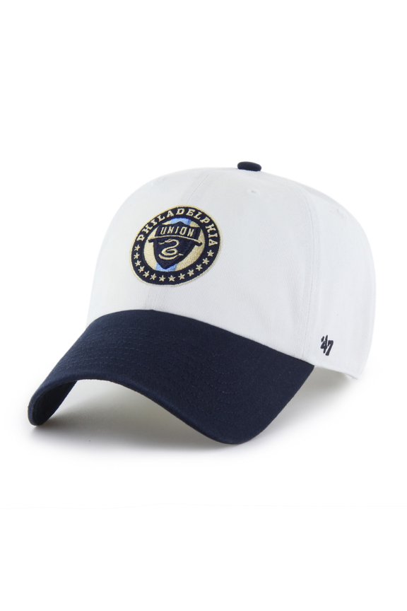 Men's '47 White Philadelphia Union Two-Tone Clean Up Adjustable Hat