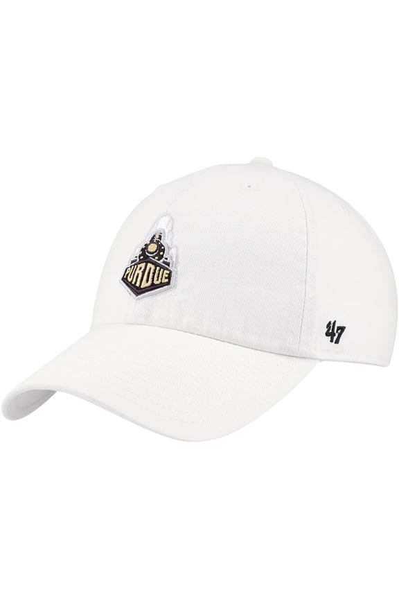 Men's '47 White Purdue Boilermakers Clean Up Adjustable Hat