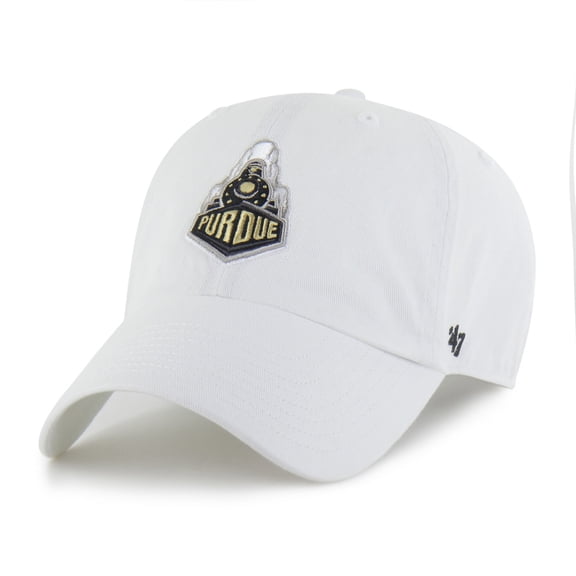 Unisex '47  White Purdue Boilermakers Mascot Clean Up Adjustable Hat