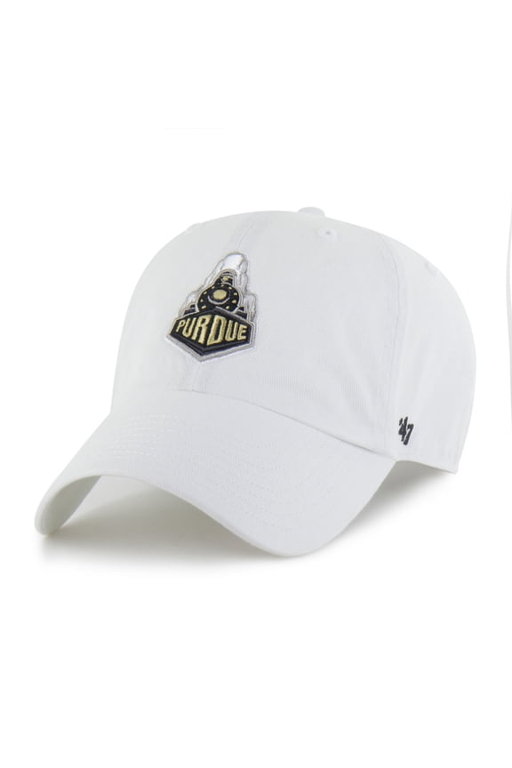 Men's '47 White Purdue Boilermakers Clean Up Adjustable Hat
