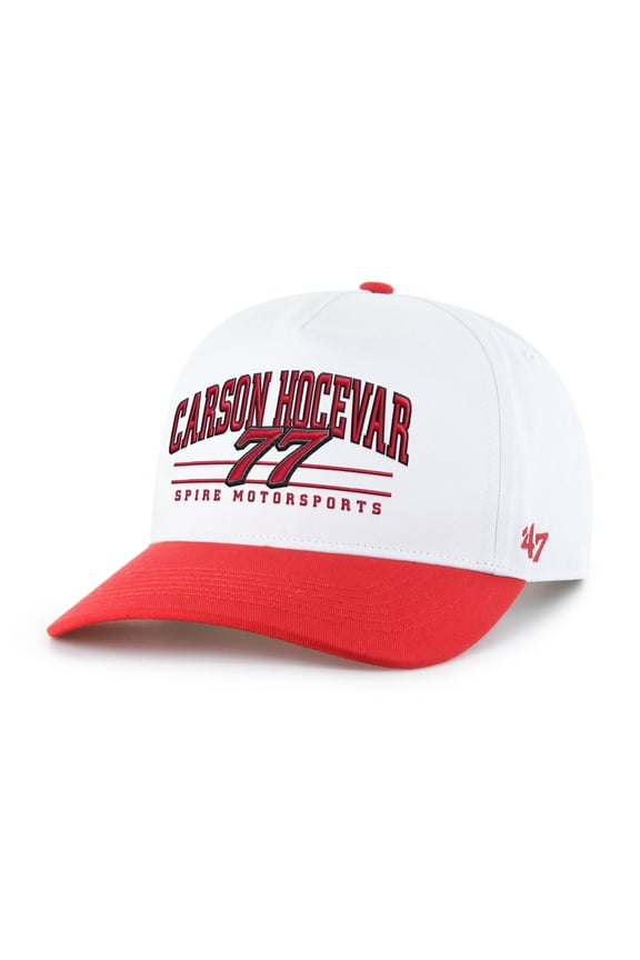 Men's '47 White/Red Carson Hocevar Roscoe Hitch Adjustable Hat