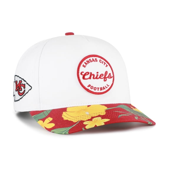 Men's '47 White/Red Kansas City Chiefs Beach Side Hitch Adjustable Hat
