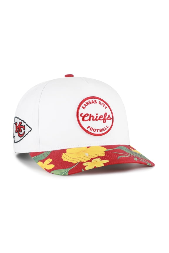 Men's '47 White/Red Kansas City Chiefs Beach Side Hitch Adjustable Hat