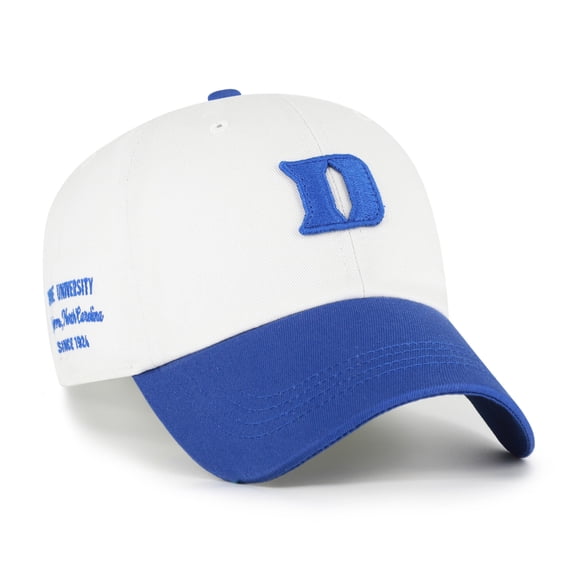 Men's '47 White/Royal Duke Blue Devils Contemporary Basics Two Tone Clean Up Adjustable Hat