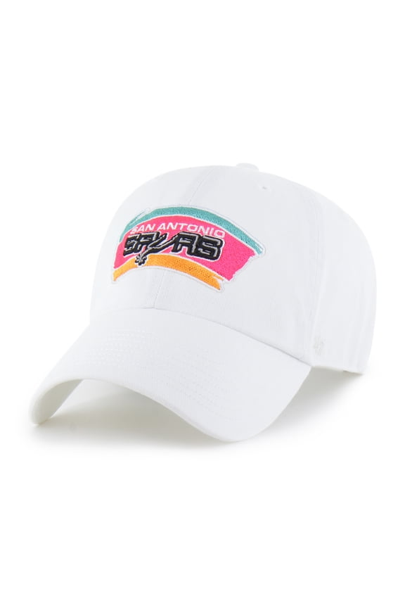 Men's '47 White San Antonio Spurs Hardwood Classics Clean Up Adjustable Hat