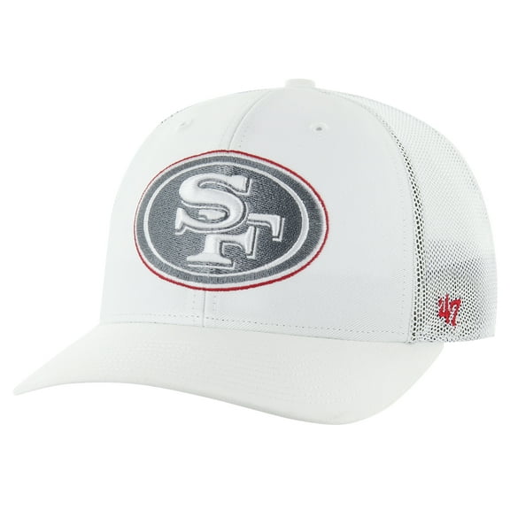 Men's '47 White San Francisco 49ers Snowball Trophy Stretch Fit Hat