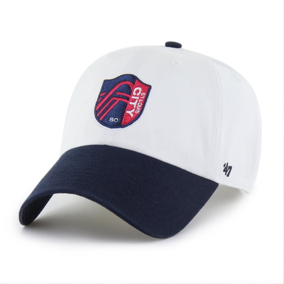 Men's '47  White St. Louis CITY SC Two-Tone Clean Up Adjustable Hat