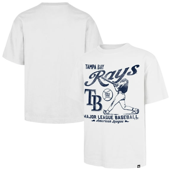Men's '47 White Tampa Bay Rays Regional Batter Foundation T-Shirt