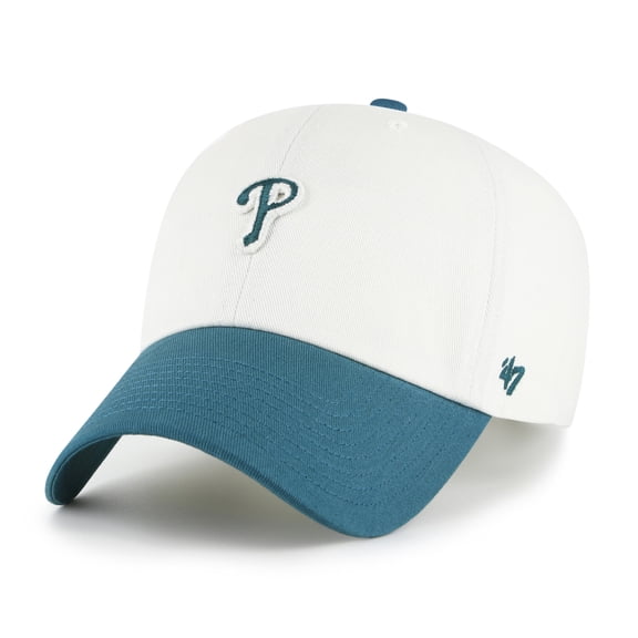 Men's '47 White/Teal Philadelphia Phillies Contemporary Tonal Clean Up Adjustable Hat