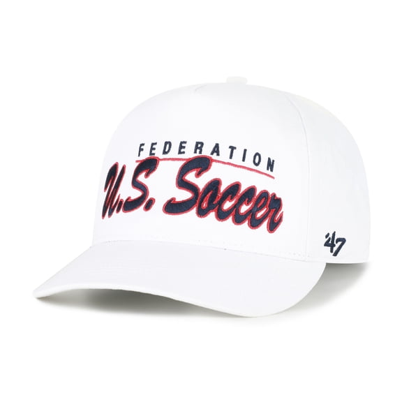 Men's '47 White U.S. Soccer Brushmark Hitch Adjustable Hat