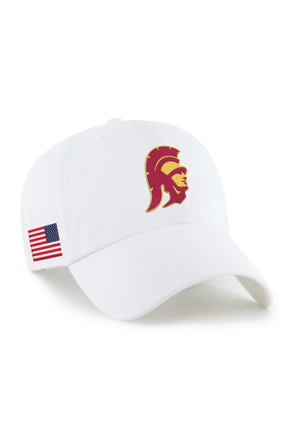 Men's '47 White USC Trojans Americana Heritage Clean Up Adjustable Hat