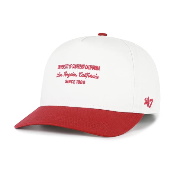 Men's '47 White USC Trojans Contemporary Basics Two-Tone Hitch Adjustable Hat