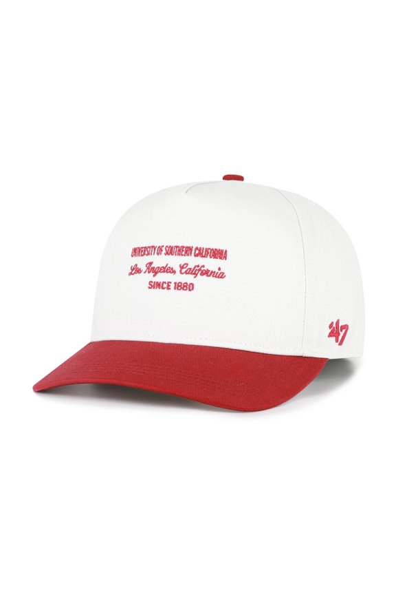 Men's '47 White USC Trojans Contemporary Basics Two-Tone Hitch Adjustable Hat