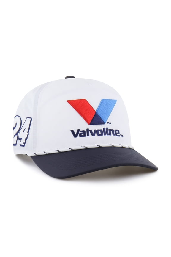 Men's '47  White William Byron Driver Hitch Rope brrr- Adjustable Hat