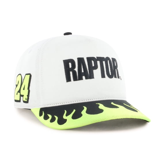 Men's '47 White/Yellow William Byron Flame Hitch Adjustable Hat