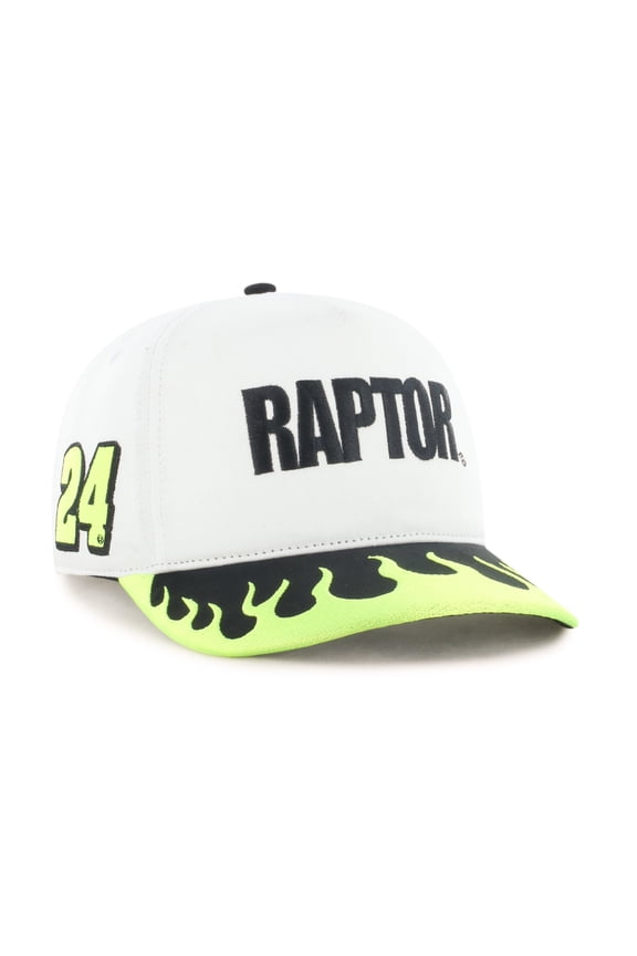 Men's '47 White/Yellow William Byron Flame Hitch Adjustable Hat