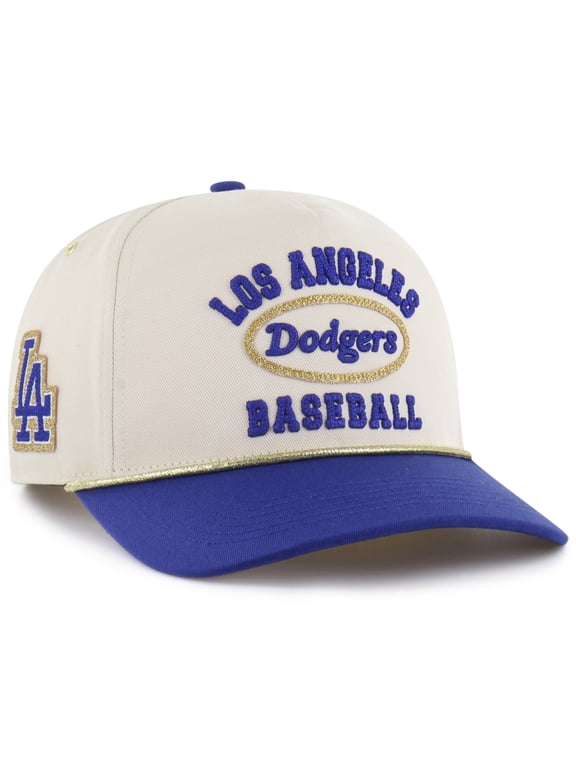 Women's Stoney Clover Lane x '47 Natural Los Angeles Dodgers Glitter Rope Hitch Adjustable Hat
