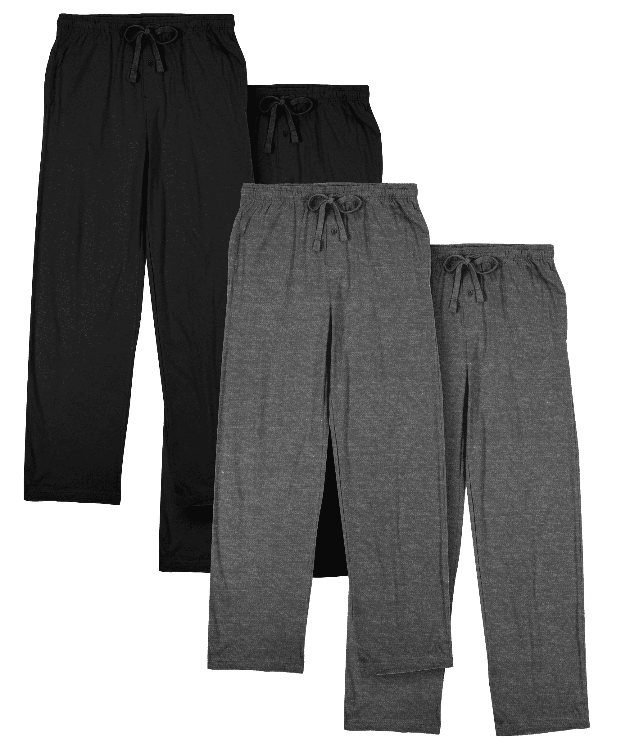 Men's Cotton-Blend Pajama Pants - Soft Brushed Flannel Feel Sleep ...