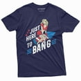 thumbnail image 1 of Men's 4th Of July Funny Tee Shirt Here to Bang Fireworks Independence day US Birthday Patriotic Humor Tee Shirt, 1 of 5