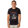 thumbnail image 1 of Fourth of July Men's T-Shirt 1776% American Patriotic Summer Novelty Funny Short-Sleeve Graphic Print Tee, 1 of 5