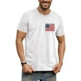 thumbnail image 1 of Men’s 4th of July Shirt – American Flag 1776 Patriotic T-Shirt, Short Sleeve Cotton Tee by Arvilhill, 1 of 4