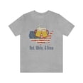 thumbnail image 1 of Men's 4th of July Shirt - American Flag with Red, White & Brew Tee, 1 of 8