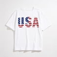 thumbnail image 1 of Men's 4th of July Shirts American Flag Patriotic Shirts Short Sleeve USA Memorial Day Cotton T Shirts, 1 of 8