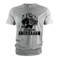 thumbnail image 1 of Men's 4th of July USA Americaw T-shirt US patriotic Tee Eagle Caw funny fourth party tee shirt (3X-Large Grey), 1 of 7