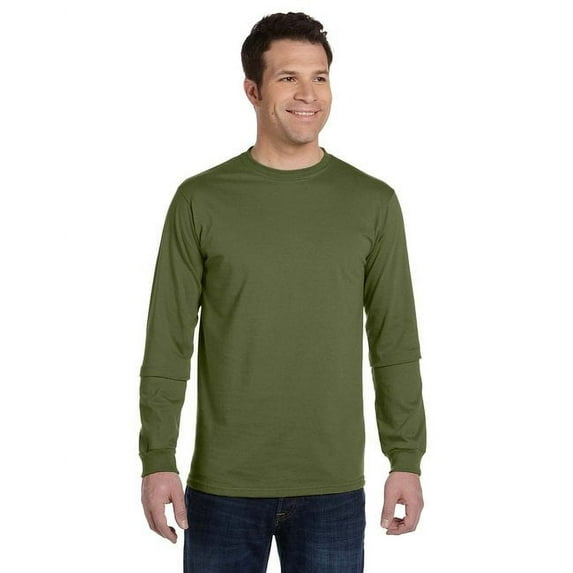 Men's 5.5 oz.; 100% Organic Cotton Classic Long-Sleeve T-Shirt - BLACK - S(D0102H7ZGFX.)